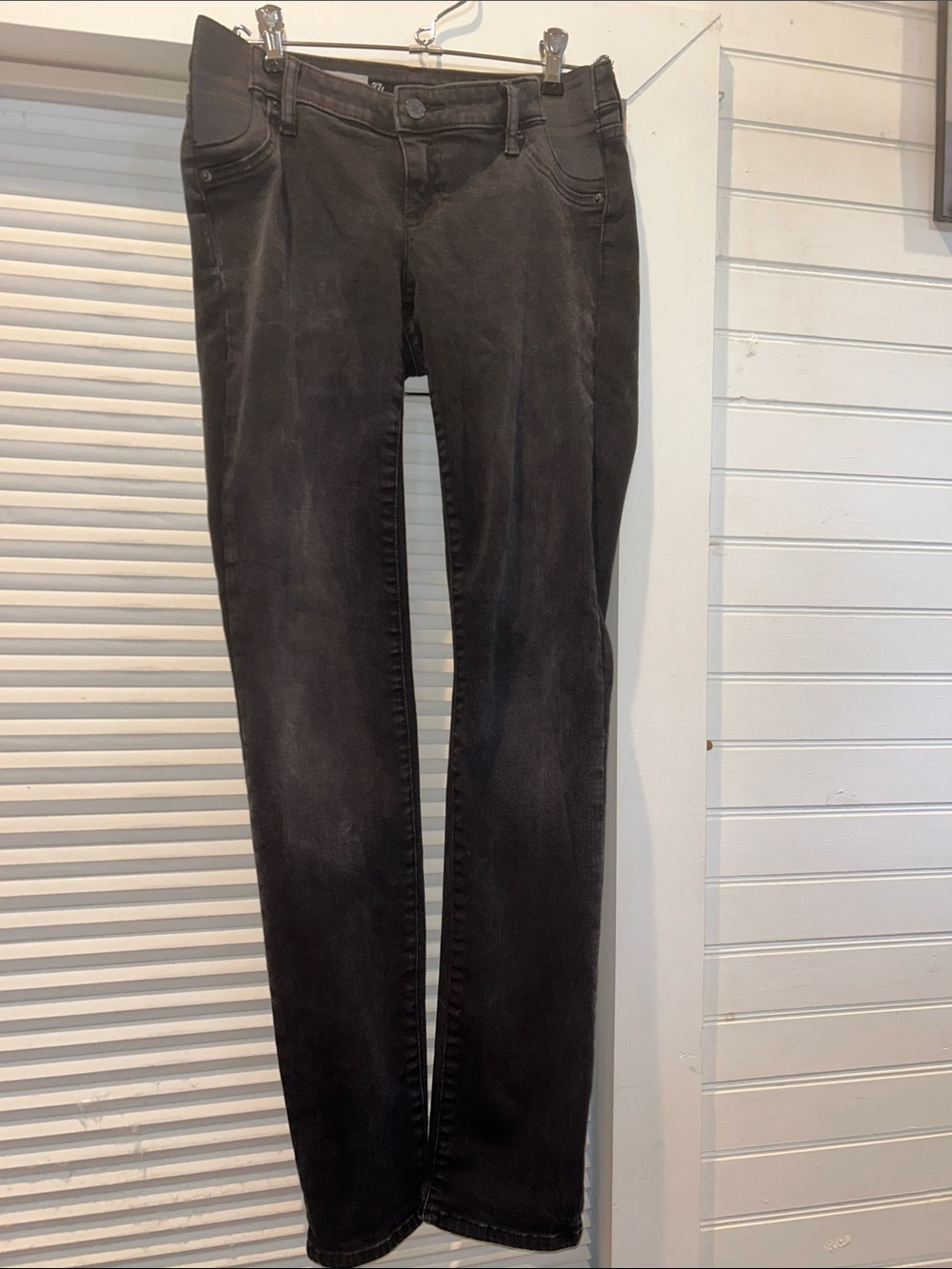 Gap 1969 Maternity Slim Straight Jeans | Size 4/27r | Black